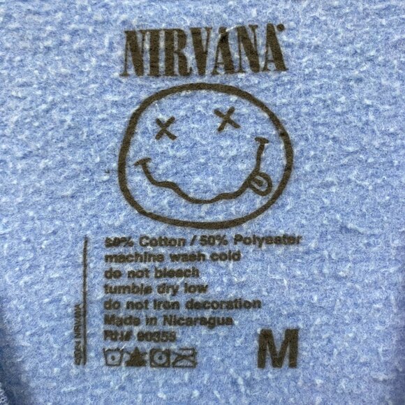 Nirvana Nevermind Grunge Band Oversized Crewneck Sweater M - Picture 4 of 6
